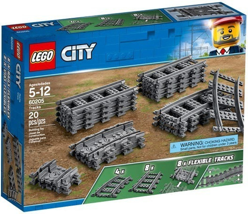 Lego City/trains 60205 Tracks / Vías Para Trén