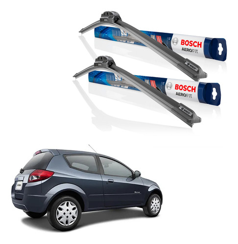 Kit 2 Escobillas Limpiaparabrisas Aerofit Ford Ka 2008a2010