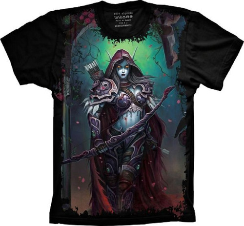 Camiseta Plus Size Jogo - World Of Warcraft - Sylvanas