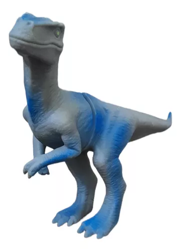 Kit 2 Dinossauros Tiranossauro Rex Velociraptor Brinquedo - Dupari