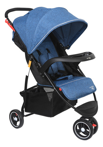 Carrinho De Bebê 3 Rodas Passeio 4ride Maxi Baby - Azul