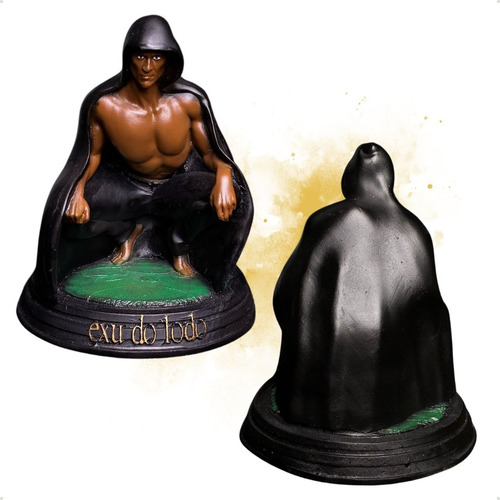 Imagem Exu Do Lodo 2 (r) - Umbanda Candomblé Cor Preto