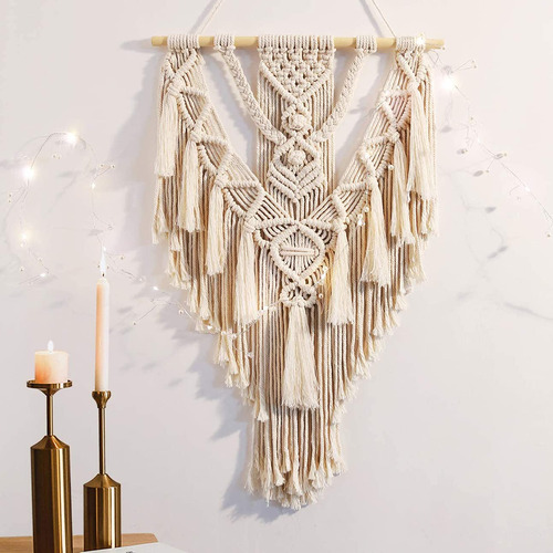 Anroye Decoracion Macrame Para Colgar Pared Tapiz Tejido