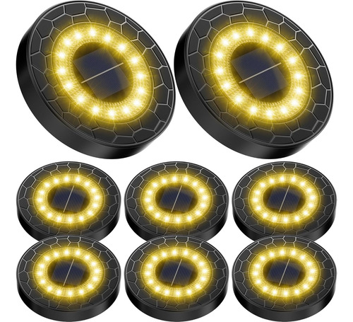 Paquete 8 Luces Solares Para Exteriores, Ip68, Impermeables