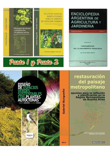 5 Libros Diseño De Jardines Con Plantas Nativas Rioplatenses