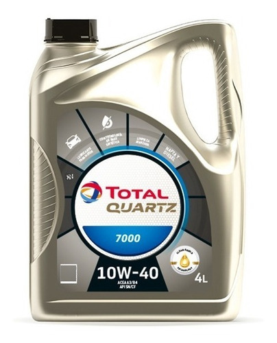 Aceite Total Quartz 7000 10w40 Semisintetico Nafta Y Diesel