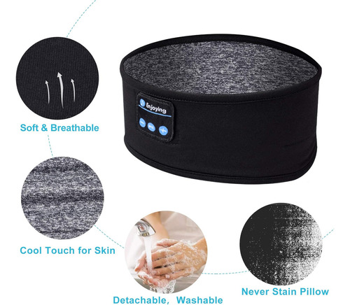 Auriculares Para Dormir, Máscara De Ojos Bluetooth Inalámbri