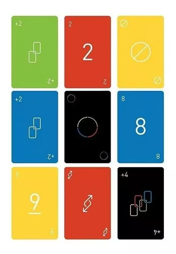 3x Jogo de Cartas uno Minimalista Mattel