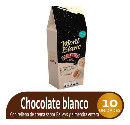 Bombones Chocolate Almendra Montblanc Crema Baileys × 130g