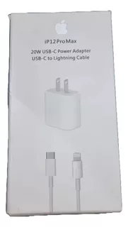 Cubo De Carga 20w + Cable Usb-c 2m Para iPhone 11 12 13