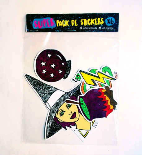 Pack De Stickers X 6. No Es Venta Por Mayor. Diseños Propios