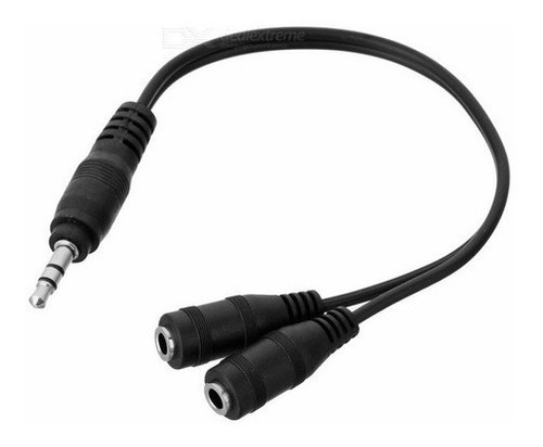 Cable Spliter Auricular Skyway Miniplug 3,5mm 1 A 2 Hembras