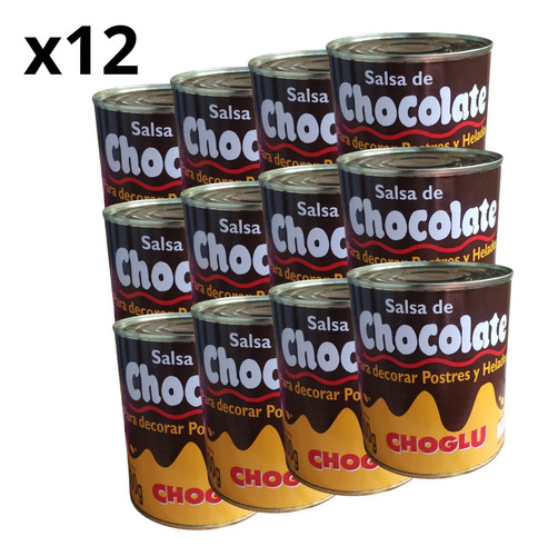 Salsa De Chocolate Charlotte  X 900g X 12 Unidades.