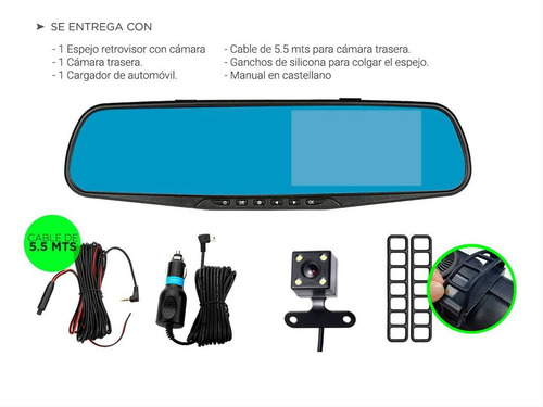 Retrovisor Dvr + Camara Suzuki Grand Vitara 10/12 2.4l