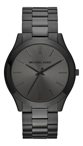 Reloj Negro Michael Kors Slim Runway Mk8507 Para Hombre