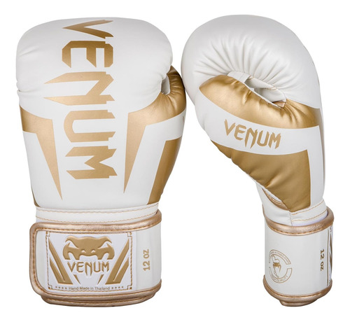 Guantes De Boxeo Venum 10 Oz Oro Blanco