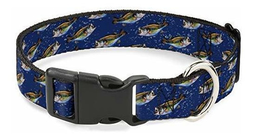 Cat Collar Breakaway Bass Fish Water Bubbles 8 To 12 Inches 