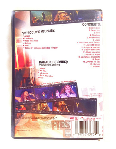 Imagen 2 de 3 de Belinda En Concierto Fiesta En La Azotea Dvd Autografiado