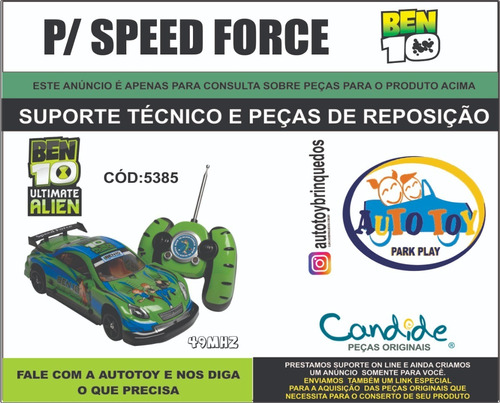 Speed Force 5385 - Ben 10 - Consulta Para Peças