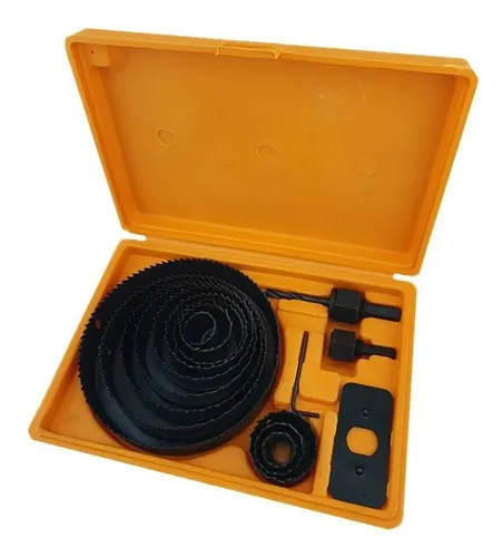 Juego Hoja Broca Sierra Copa Para Madera 16 Piezas Toolmak