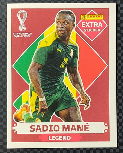 Figurita Extra Sticker Mundial Qatar 2022- Sadio Mane Legend