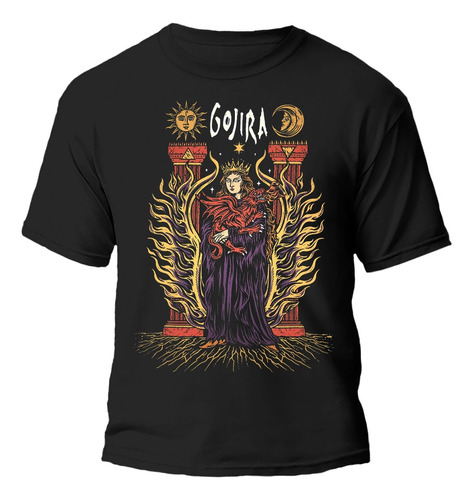 Remera Gojira Mastodon Diseños 100% Algodon