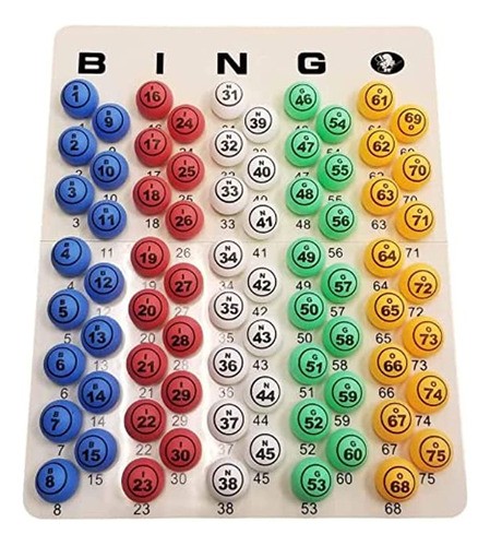 Bolas De Bingo Grandes Con Tablero Maestro De Bingo