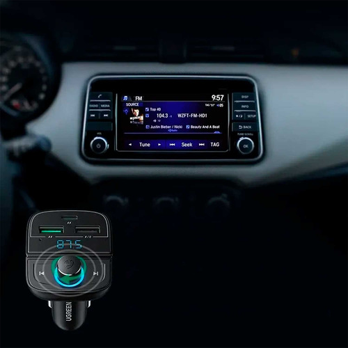 Adaptador Bluetooth Para Carro Ugreen Transmisor Fm Bt 80910