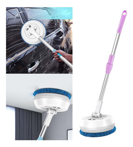 Fregona Eléctrica 360 Almohadilla De Polvo De Microfibra