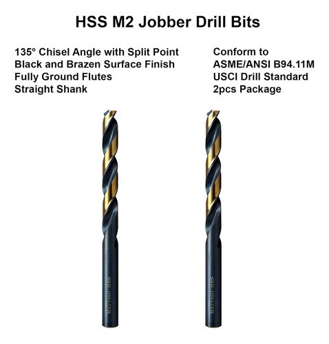 Brocas Maxtool Con La Letra J, 2 Unidades, Longitud Ident...