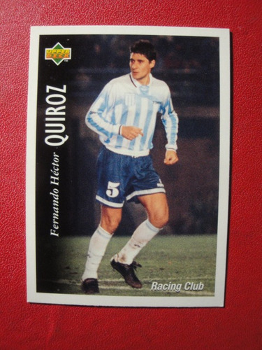 Figuritas Futbol 1995 Trading Card Racing Club Quiroz Nº46a