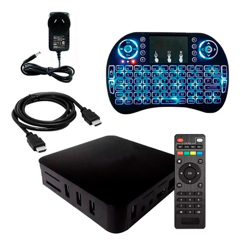 Convertidor Smart Tv Convertir Tv Box Android Teclado Combo