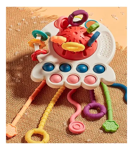 Juguete Sensorial Montessori Con Cordón Montessori 4 En 1