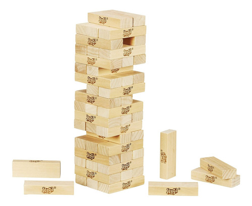 Juego Mesa Jenga Clasico Familiar Torre Madera Hasbro Gaming