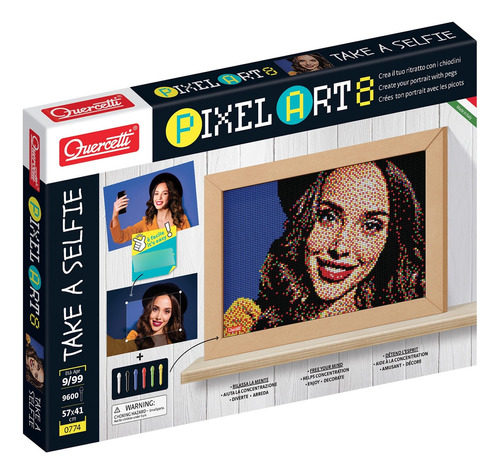 Quercetti Pixel Art 8 - Kit De Mosaico Para Selfie: Convier.