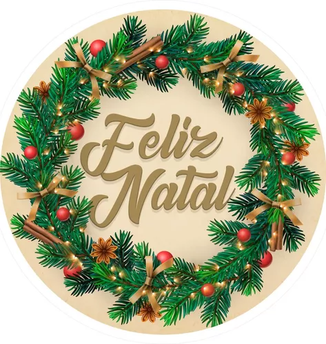 Capa Fundo Feliz Natal Com Elástico Decoração Natalina