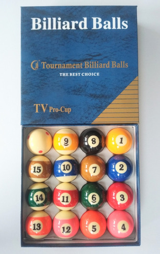 Bolas De Billar Pool Profesional Inclu. Triángulo Y Charola