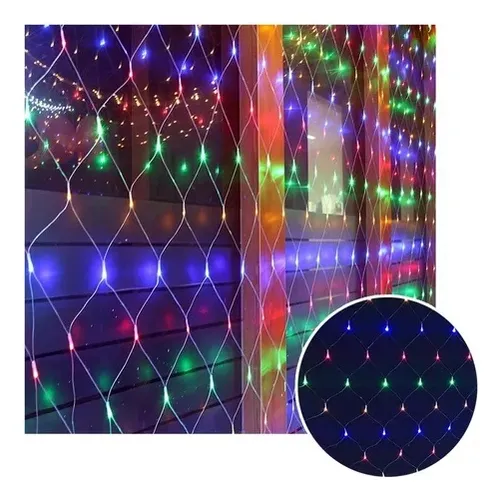 comprar Malla 320 Led Multicolor 3x3 Mts Ventanales Patios 220v