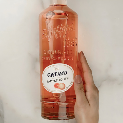 Pack De 6 Licor Giffard Creme De Pamplemousse Rose 700 Ml