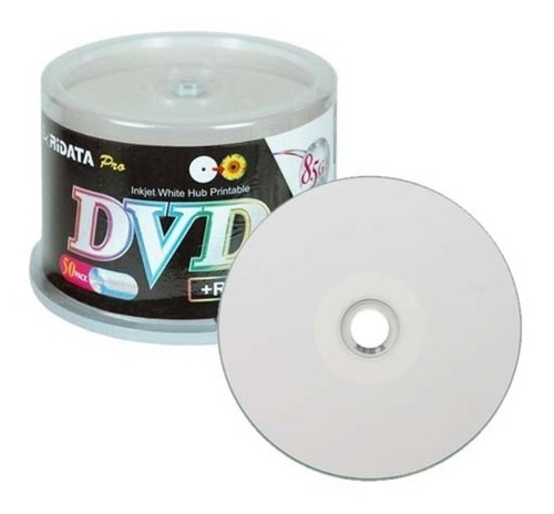 Dvd+r Dl (doble Capa 8.7 Gb) Imprimible Marca Ridata 50 Pzs