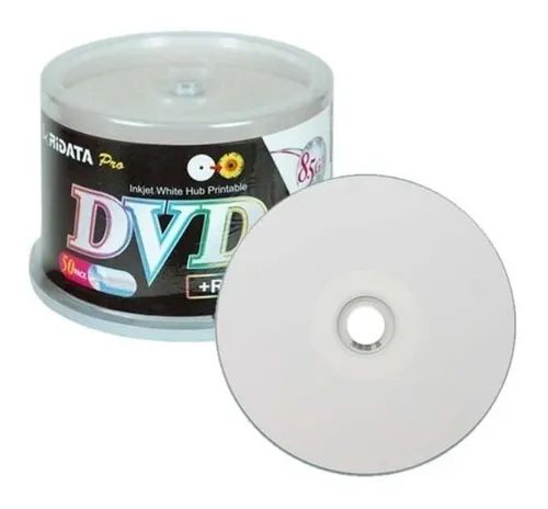 comprar Dvd+r Dl (doble Capa 8.7 Gb) Imprimible Marca Ridata 50 Pzs