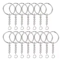 Comprar 300 Argollas Aro Llavero 25mm Resina Manualidades Con Cadena