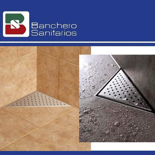 Desagüe Lineal Rejilla Triangular 20 Cm Acero Inox Ideal P
