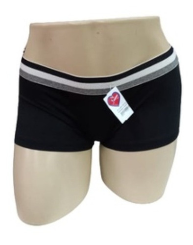 Kit 5 Cueca Box Feminina  Calcinha Boxer Poliamida