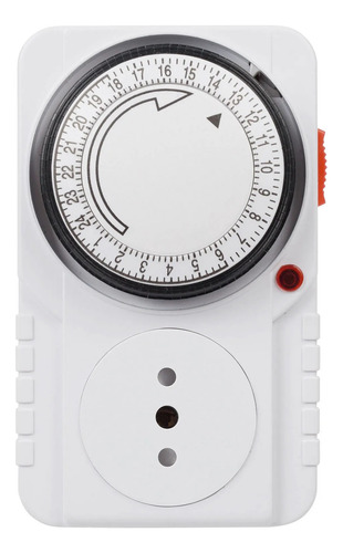 Temporizador Timer Analogico 24 Horas Indoor Adaptador