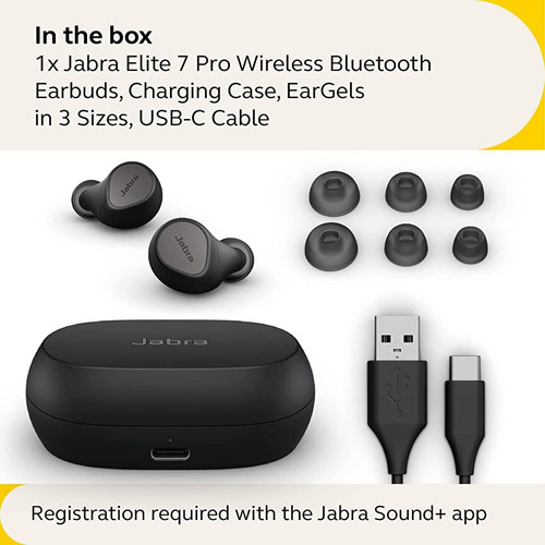 Imagen 4 de 7 de Jabra Elite 7 Pro Auricular Inalambrico True Wireless Ip57