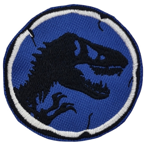 Parche Jurassic Park World Logo Dinosaurio T-rex Bordado