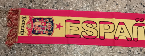 Bufanda Seleccion España- Banesto Rojo/amarillo Liso Adulto (Usado)