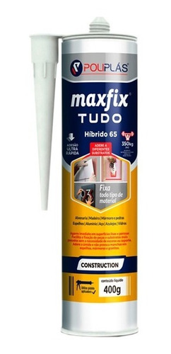 Maxfix Tudo (fixa Tudo) Poliplás 400g Caixa Com 4 Unidades