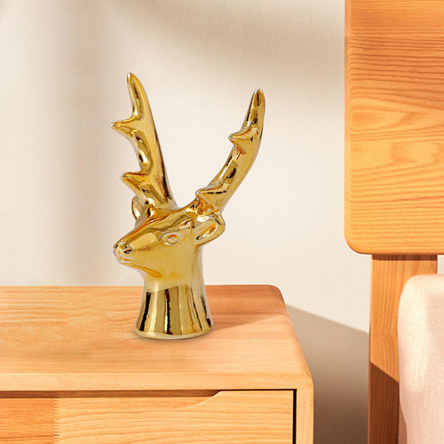 Figuras De Renos Estatuas De Ciervos Electrochapadas Para El